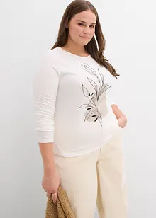 Maglia a maniche lunghe in puro cotone, bonprix Maglia a maniche lunghe in puro cotone, bonprix