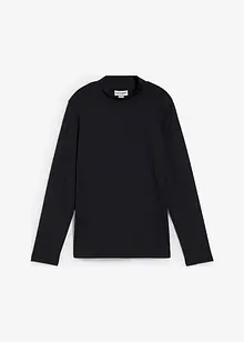 Maglia a maniche lunghe con collo dritto e poliammide riciclata, bonprix Maglia a maniche lunghe con collo dritto e poliammide riciclata, bonprix