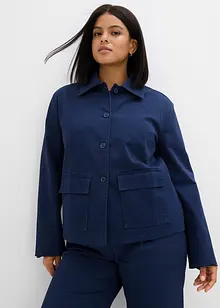 Giacca corta da mezza stagione in misto cotone biologico elasticizzato, bonprix Giacca corta da mezza stagione in misto cotone biologico elasticizzato, bonprix