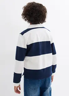 Felpa stile polo in puro cotone biologico, bonprix Felpa stile polo in puro cotone biologico, bonprix