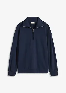 Felpa oversize con mezza zip, bonprix Felpa oversize con mezza zip, bonprix