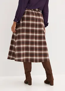 Gonna a pieghe a quadri e cintura (set 2 pezzi), bonprix Gonna a pieghe a quadri e cintura (set 2 pezzi), bonprix