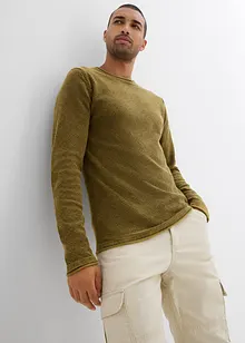 Maglione effetto lavato, slim fit, bonprix Maglione effetto lavato, slim fit, bonprix