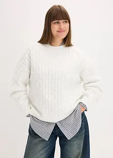 Maglione a trecce, bonprix Maglione a trecce, bonprix