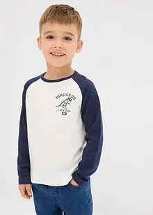 Maglia con maniche lunghe a raglan in puro cotone biologico, bonprix Maglia con maniche lunghe a raglan in puro cotone biologico, bonprix