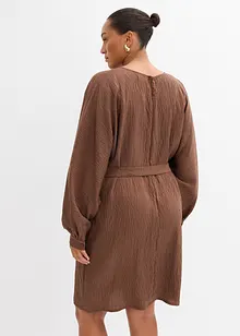 Miniabito strutturato in misto viscosa, bonprix Miniabito strutturato in misto viscosa, bonprix