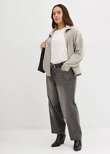 Giacca con zip in tessuto effetto neoprene, bonprix Giacca con zip in tessuto effetto neoprene, bonprix