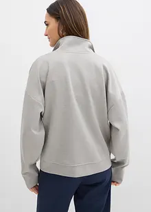 Giacca con zip in tessuto effetto neoprene, bonprix Giacca con zip in tessuto effetto neoprene, bonprix