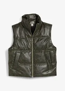 Gilet trapuntato in similpelle, bonprix Gilet trapuntato in similpelle, bonprix