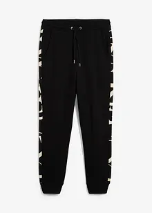 Pantaloni in felpa di puro cotone con inserto, bonprix Pantaloni in felpa di puro cotone con inserto, bonprix