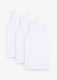 Canottiera con morbido cotone biologico (pacco da 3), bonprix Canottiera con morbido cotone biologico (pacco da 3), bonprix