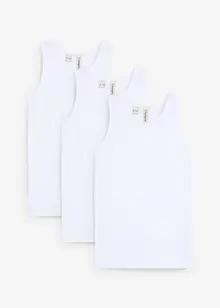 Canottiera con morbido cotone biologico (pacco da 3), bonprix Canottiera con morbido cotone biologico (pacco da 3), bonprix