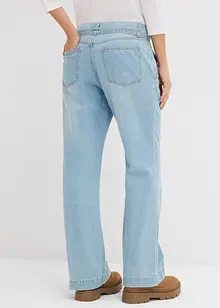 Jeans wide leg con cintura, vita media, bonprix Jeans wide leg con cintura, vita media, bonprix