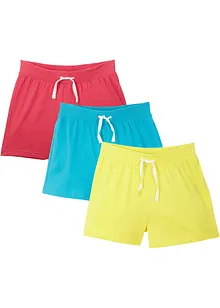 Shorts in jersey di puro cotone biologico (pacco da 3), bonprix Shorts in jersey di puro cotone biologico (pacco da 3), bonprix