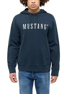 Felpa con cappuccio Mustang Bronson in puro cotone biologico, Mustang Jeans Felpa con cappuccio Mustang Bronson in puro cotone biologico, Mustang Jeans