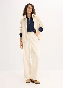 Felpa oversize con mezza zip, bonprix Felpa oversize con mezza zip, bonprix