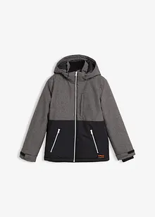 Giacca invernale imbottita in color block con cappuccio, bonprix Giacca invernale imbottita in color block con cappuccio, bonprix