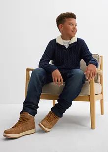 Maglione con colletto alto con bottoni, bonprix Maglione con colletto alto con bottoni, bonprix