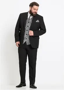 Completo da matrimonio (5 pezzi) giacca, pantaloni, gilet, plastron e pochette, regular fit, bonprix Completo da matrimonio (5 pezzi) giacca, pantaloni, gilet, plastron e pochette, regular fit, bonprix