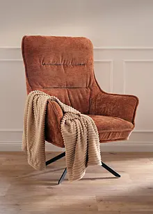 Plaid effetto cachemire a coste, bonprix Plaid effetto cachemire a coste, bonprix