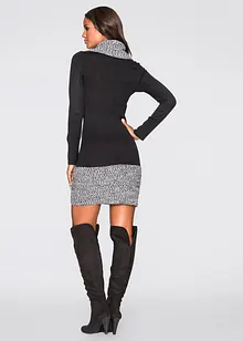 Abito in maglia che valorizza la silhouette con collo a risvolto oversize, bonprix Abito in maglia che valorizza la silhouette con collo a risvolto oversize, bonprix