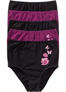 Slip a vita alta (pacco da 5), bonprix Slip a vita alta (pacco da 5), bonprix