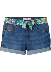 Shorts di jeans elasticizzati con cintura, bonprix Shorts di jeans elasticizzati con cintura, bonprix