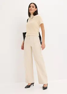 Pantaloni in twill con piega cucita e tasche a filetto, bonprix Pantaloni in twill con piega cucita e tasche a filetto, bonprix