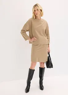 Tunica in tessuto consistente con motivo a spiga, bonprix Tunica in tessuto consistente con motivo a spiga, bonprix