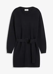 Miniabito in maglia con morbida lana e cintura, bonprix Miniabito in maglia con morbida lana e cintura, bonprix