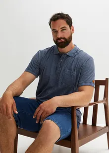 Polo a maniche corte in look lavato, bonprix Polo a maniche corte in look lavato, bonprix