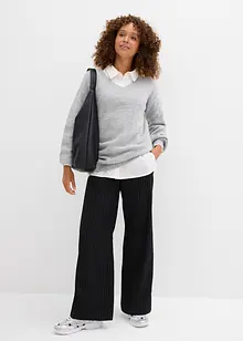 Maglione in filato fine morbido con maniche a palloncino, bonprix Maglione in filato fine morbido con maniche a palloncino, bonprix