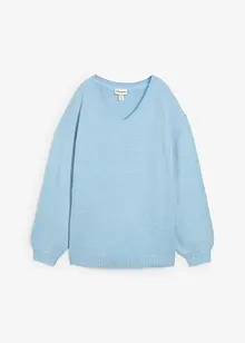 Maglione in filato fine morbido con maniche a palloncino, bonprix Maglione in filato fine morbido con maniche a palloncino, bonprix