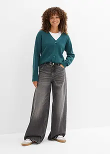 Cardigan in filato fine a coste Milano, bonprix Cardigan in filato fine a coste Milano, bonprix