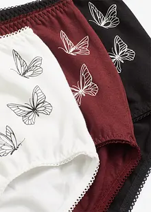 Slip a vita alta con cotone biologico (pacco da 3), bonprix Slip a vita alta con cotone biologico (pacco da 3), bonprix