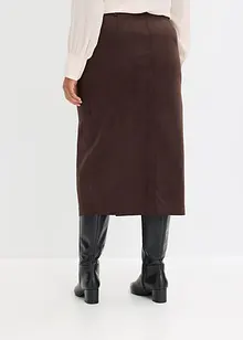 Gonna longuette in similpelle scamosciata, bonprix Gonna longuette in similpelle scamosciata, bonprix