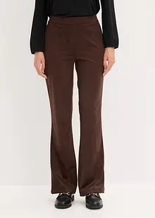 Pantaloni a gamba svasata in similpelle scamosciata, bonprix Pantaloni a gamba svasata in similpelle scamosciata, bonprix