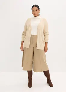 Bermuda lunghi con motivo spigato in simil lana, bonprix Bermuda lunghi con motivo spigato in simil lana, bonprix