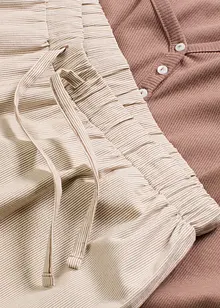 Tuta da casa con maglia a coste e pantaloni in tessuto, bonprix Tuta da casa con maglia a coste e pantaloni in tessuto, bonprix