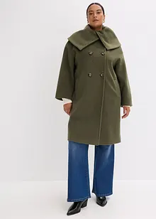 Cappotto a collo ampio in simil lana, bonprix Cappotto a collo ampio in simil lana, bonprix