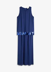 Abito lungo in fine georgette con paillettes, bonprix Abito lungo in fine georgette con paillettes, bonprix