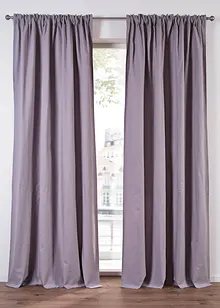 Tenda in cotone biologico normale e extra lunga (pacco da 1), bonprix Tenda in cotone biologico normale e extra lunga (pacco da 1), bonprix