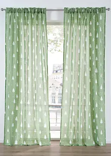 Tenda trasparente in cotone biologico (pacco da 1), bonprix Tenda trasparente in cotone biologico (pacco da 1), bonprix