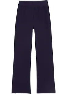 Pantaloni svasati  con spacchi in misto cotone biologico, bonprix Pantaloni svasati  con spacchi in misto cotone biologico, bonprix