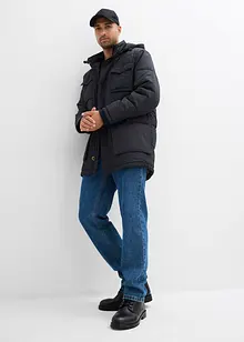 Parka imbottito trapuntato con tasche applicate e cappuccio staccabile, bonprix Parka imbottito trapuntato con tasche applicate e cappuccio staccabile, bonprix