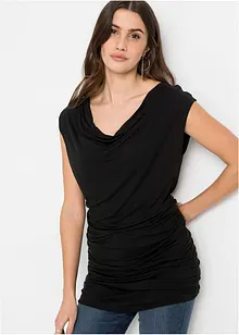 Maglia lunga con drappeggio, bonprix Maglia lunga con drappeggio, bonprix
