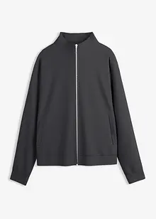 Giacca con zip in tessuto effetto neoprene, bonprix Giacca con zip in tessuto effetto neoprene, bonprix