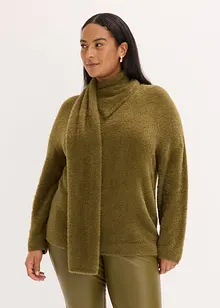 Maglione oversize con sciarpa, bonprix Maglione oversize con sciarpa, bonprix