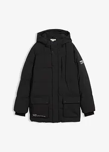 Parka trapuntato con dettagli sportivi e cappuccio, bonprix Parka trapuntato con dettagli sportivi e cappuccio, bonprix