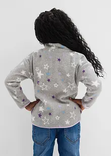 Giacca in pile morbido con dettagli a contrasto, bonprix Giacca in pile morbido con dettagli a contrasto, bonprix